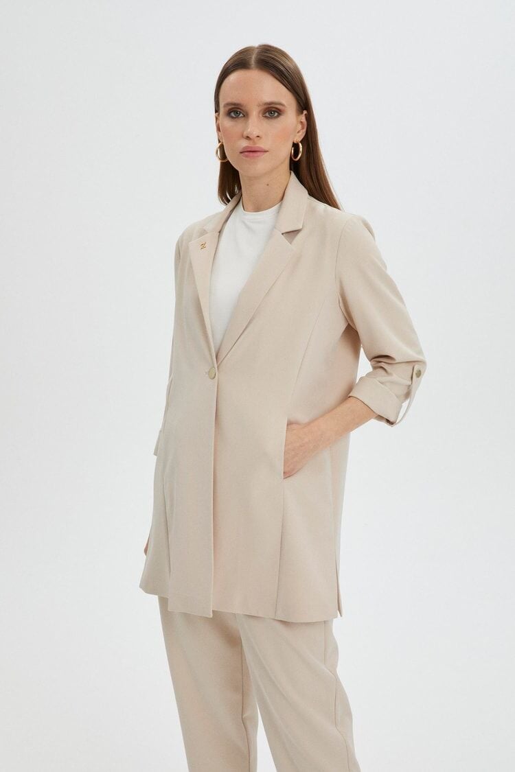 Kol Detaylı Ceket Pantolon Takım TK-1144