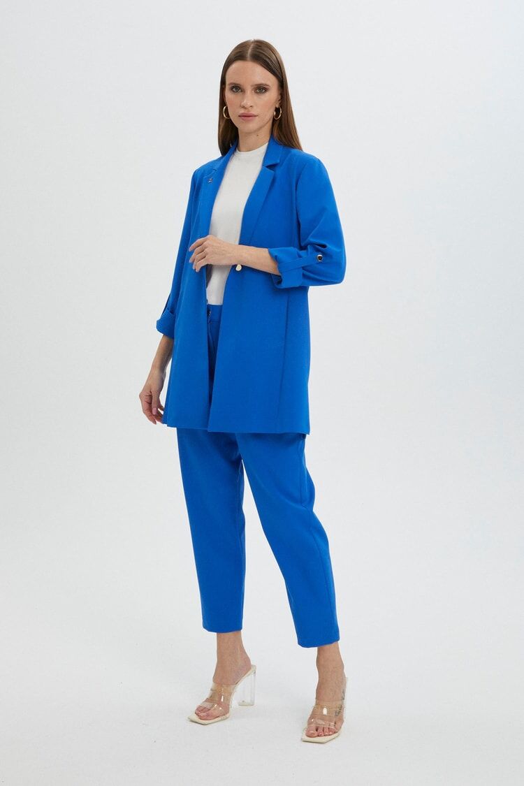 Kol Detaylı Ceket Pantolon  Takım TK-1144