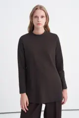 Dik Yaka Fitilli Vanilya Tunik 0014