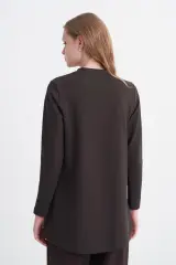 Dik Yaka Fitilli Vanilya Tunik 0014