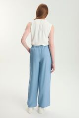 Denim Geniş Paça Pantolon P-0013