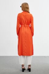 Kuşak Detaylı Oranj Giy Çık GÇ-0197