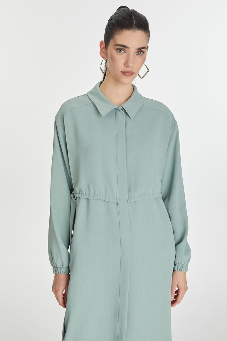 Gömlek Yaka Lastikli Mint Giy Çık GÇ-0244