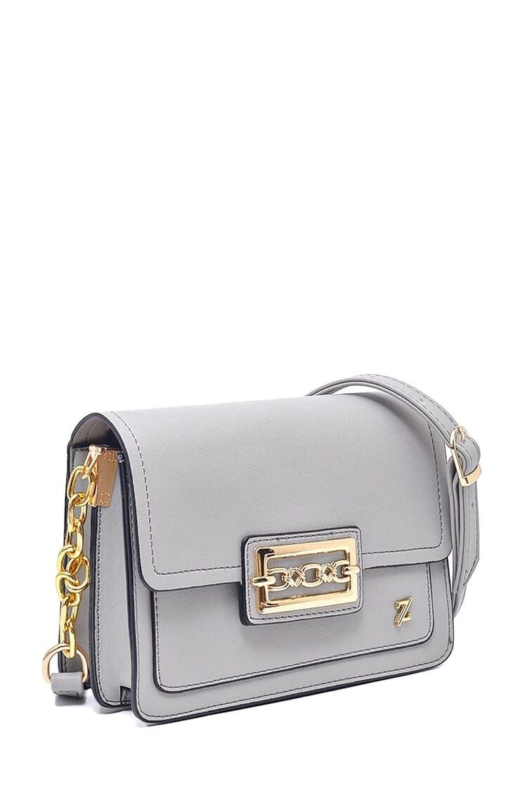 Aksesuar Detaylı A.Gri Omuz Çanta Z0015