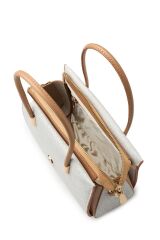 Toka Detaylı Krem El ve Omuz Çantası Z0027