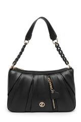 Büzgü Detaylı Siyah Çanta Z0031