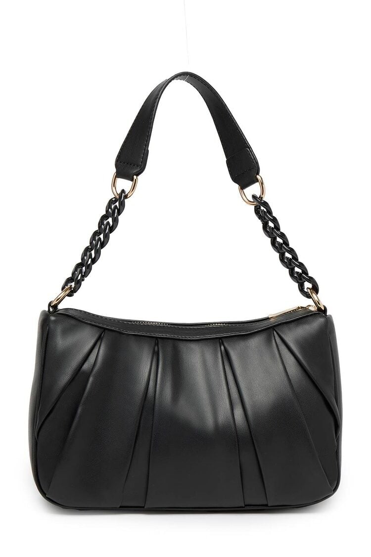 Büzgü Detaylı Siyah Çanta Z0031