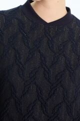 Desenli Lacivert İkili Takım TK-1723