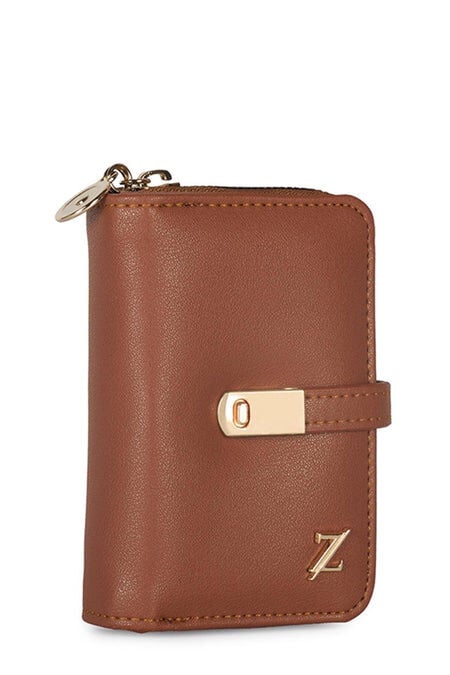 Fermuarlı Mini Cüzdan ZC025 STD - Taba